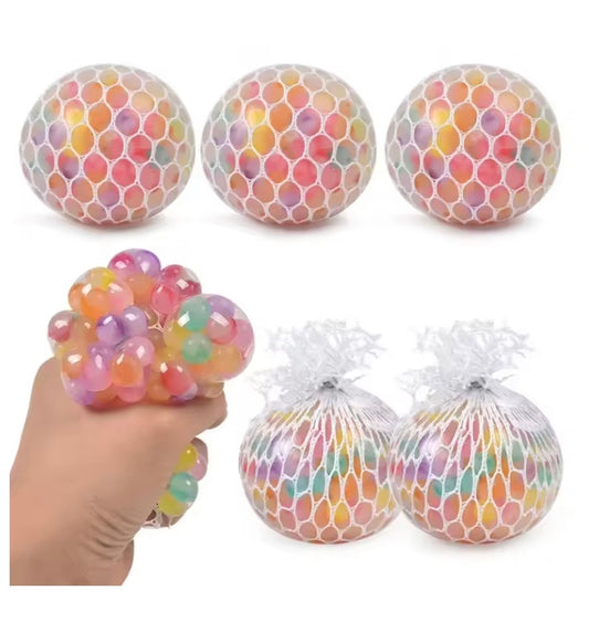 Rainbow Sensory Stress Relief Ball – 3D Squishy Fidget 🌈