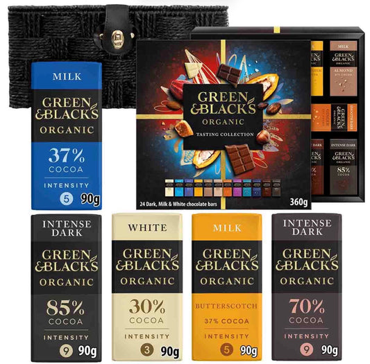 GREEN & BLACK'S ORGANIC CHOCOLATE LOVERS HAMPER BASKET