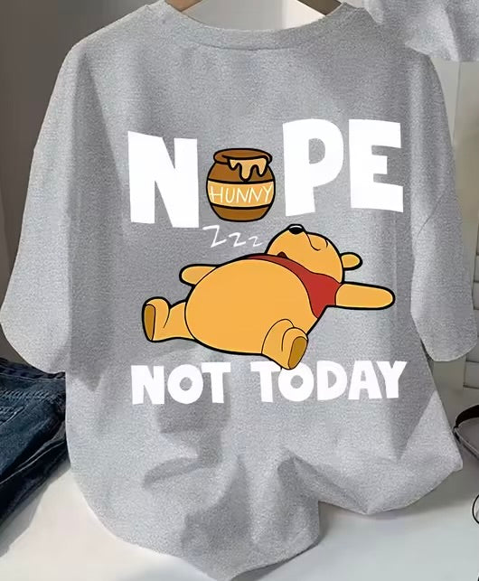 Women's Disney Winnie The Pooh & Honey Pot Print T-Shirt