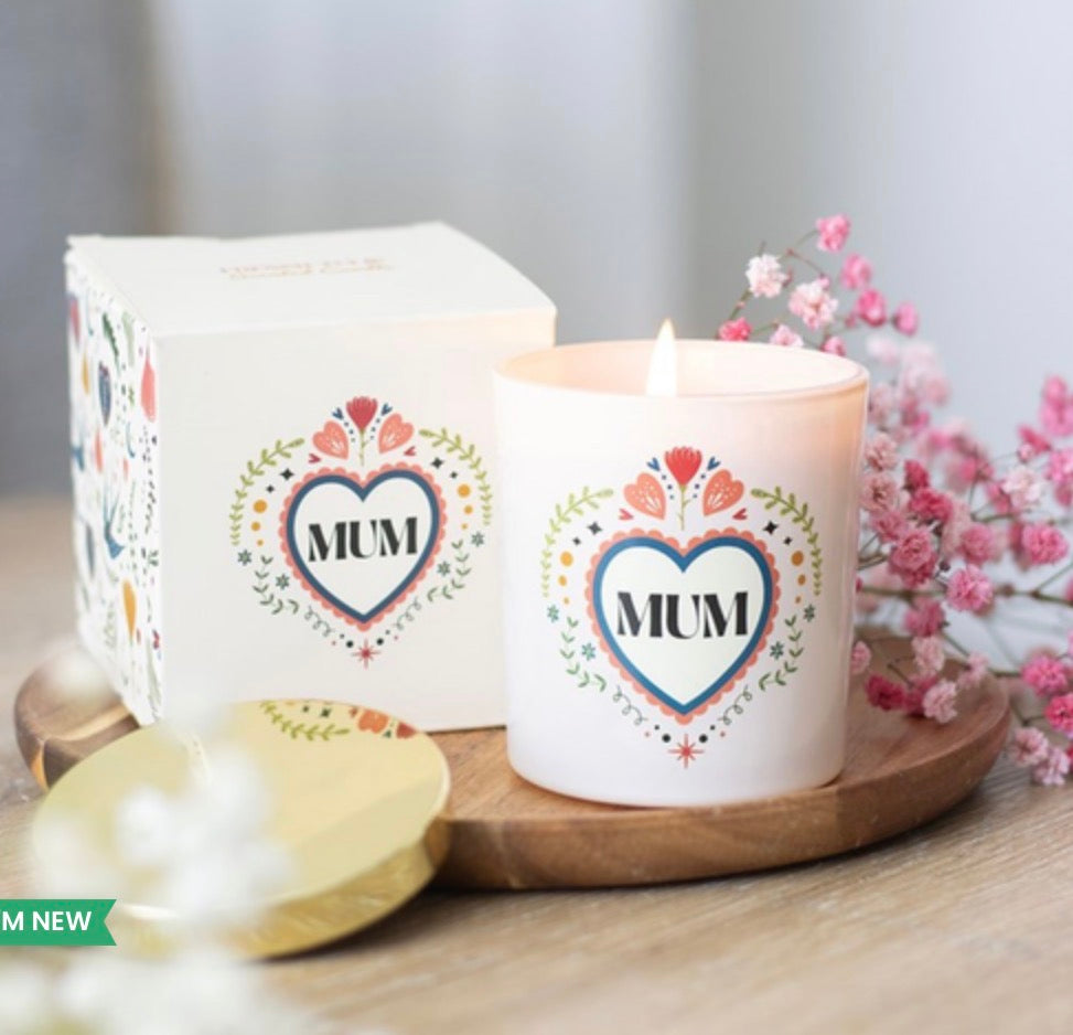 MUM FOLK HEART FRENCH TULIP CANDLE