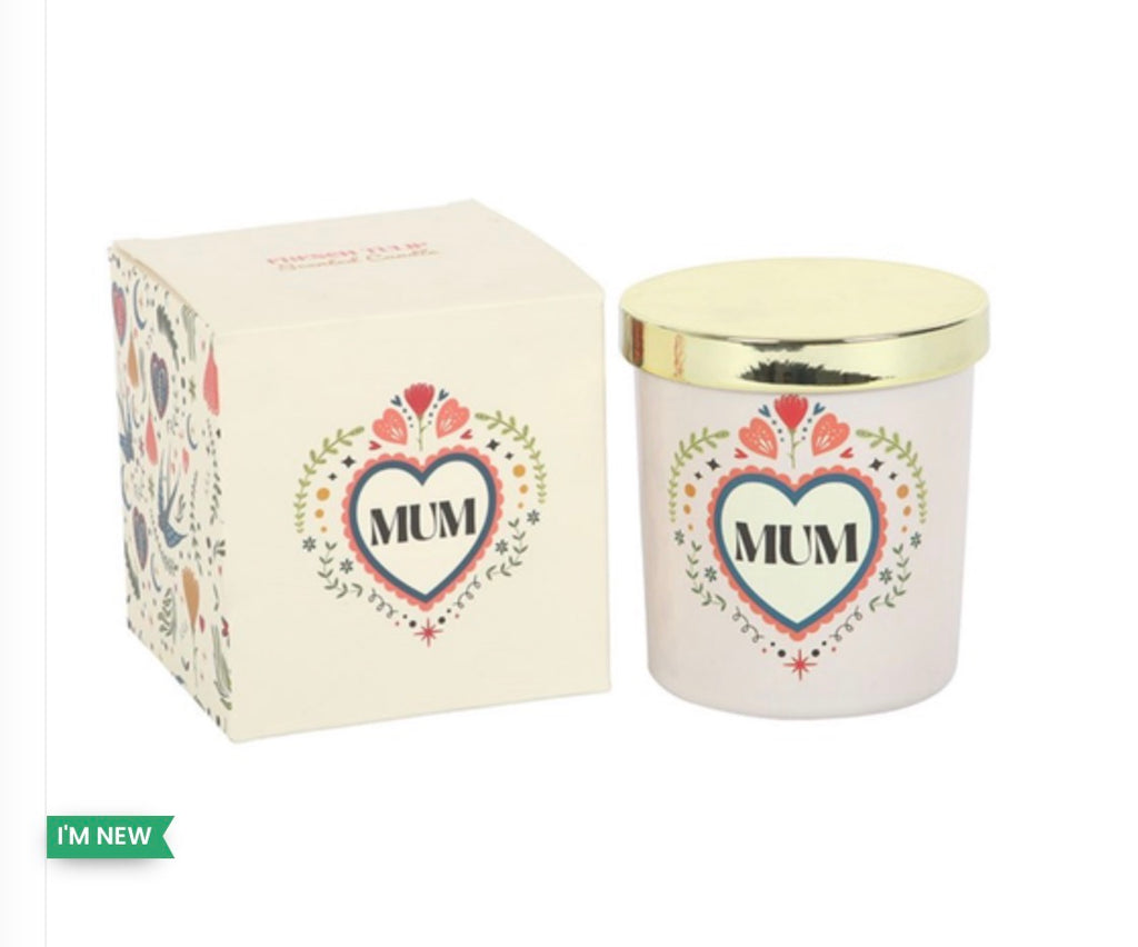 MUM FOLK HEART FRENCH TULIP CANDLE