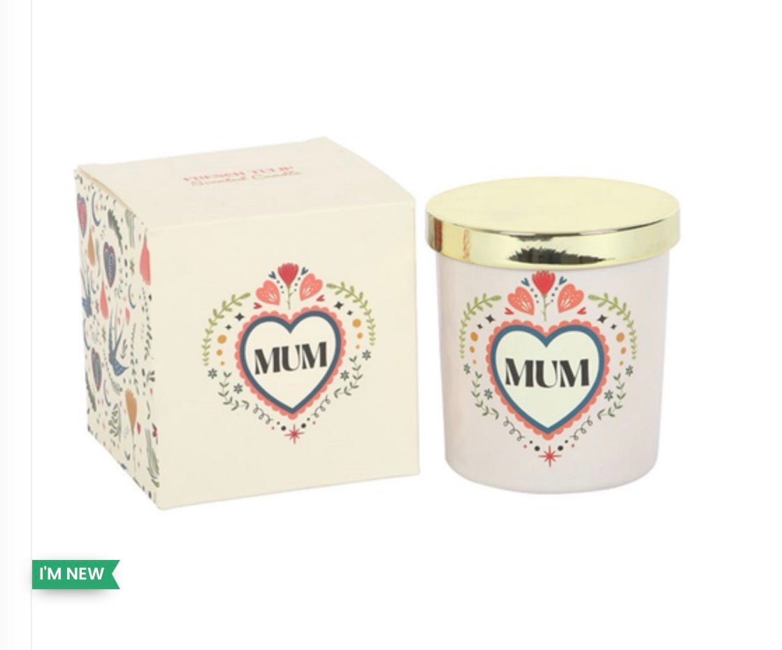 MUM FOLK HEART FRENCH TULIP CANDLE