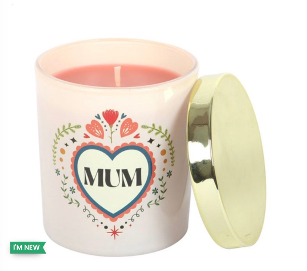 MUM FOLK HEART FRENCH TULIP CANDLE