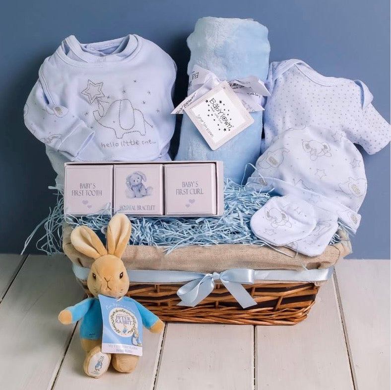 Newborn Baby boy filled Hamper Set