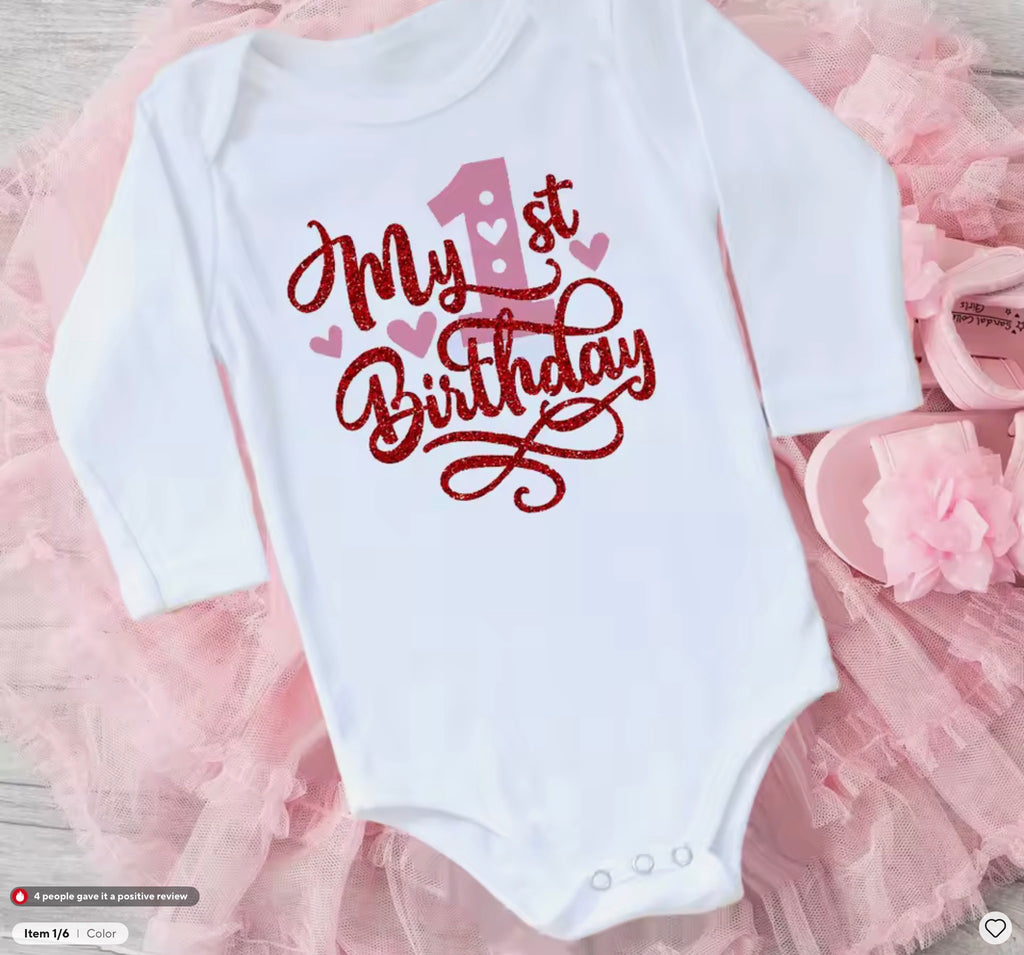 My 1st Birthday Newborn Bodysuit