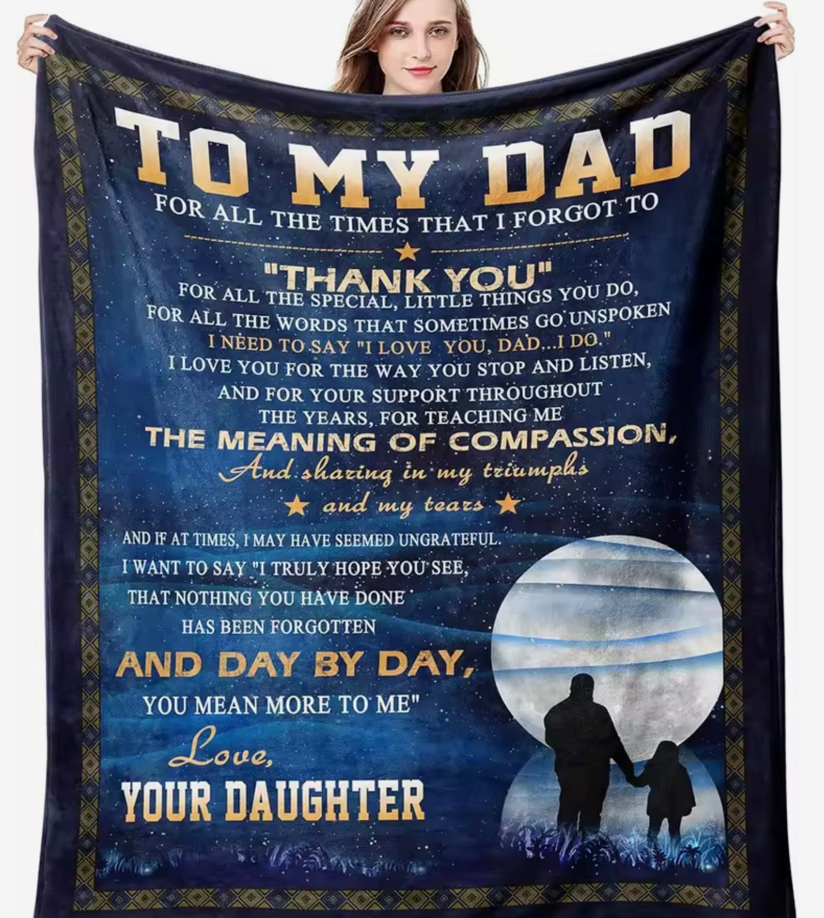 💙 Best Dad Ever Blanket 💙