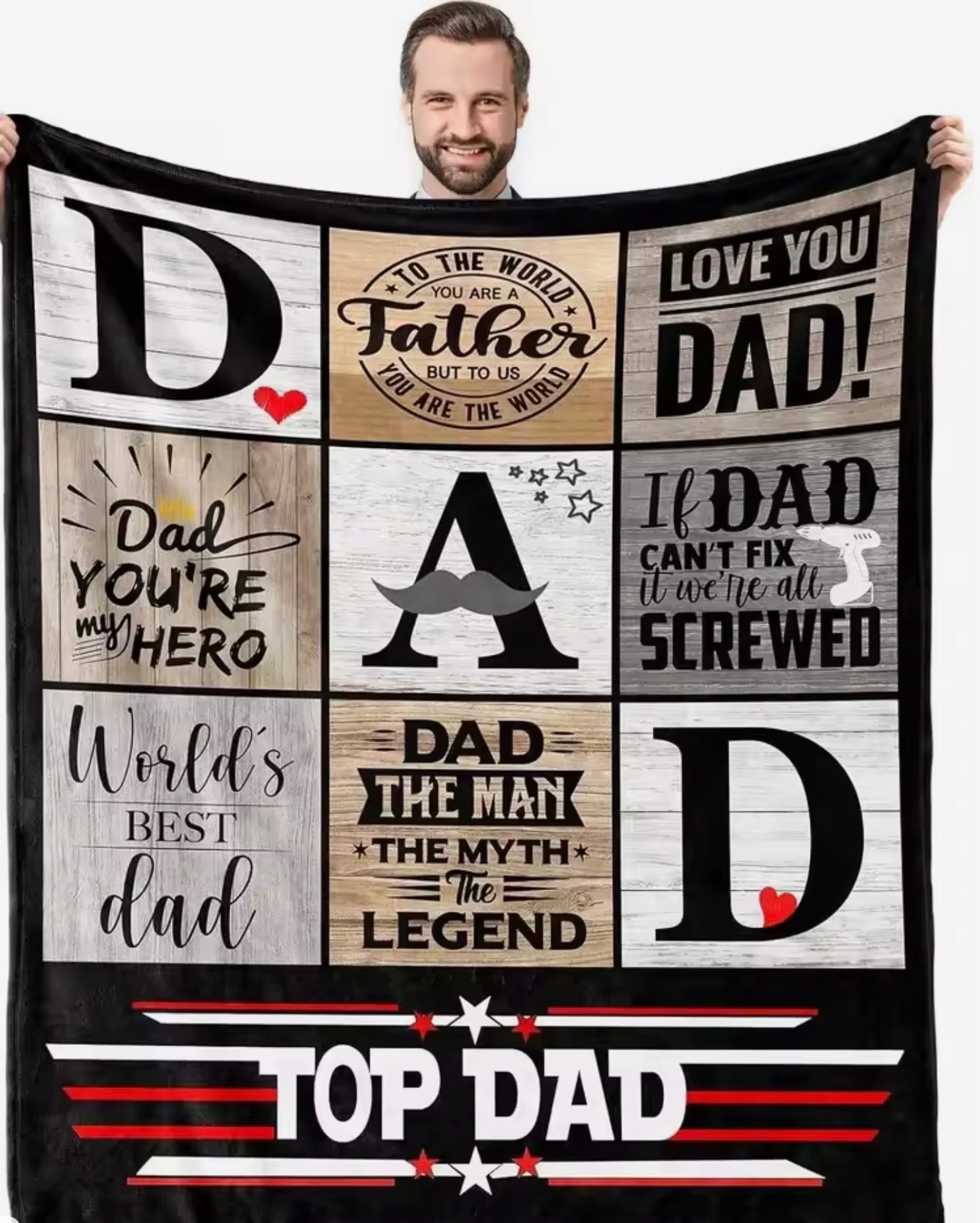 💙 Best Dad Ever Blanket 💙