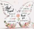 Charming Butterfly Best Friend Plaque