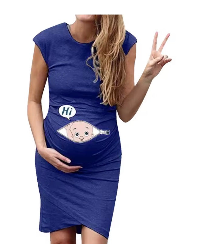 🤍 Cute Maternity Dress – Loose & Casual 🤍