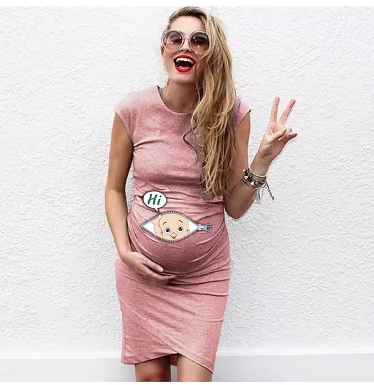 🤍 Cute Maternity Dress – Loose & Casual 🤍