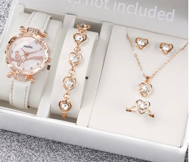 ✨ 6PCS Fashion Rhinestone Women’s Watch Set ✨