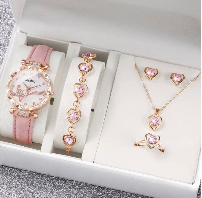 ✨ 6PCS Fashion Rhinestone Women’s Watch Set ✨