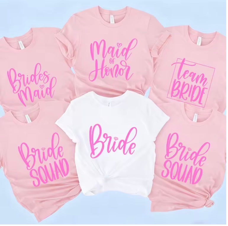 ✨ Bridal Party T-Shirt Set ✨