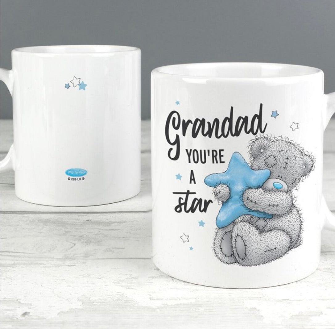 Personalised Me To You Grandad You're A Star Mug