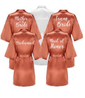 💍 Luxury Satin Bridal Party Robes – Matching Wedding Morning Gowns 💍