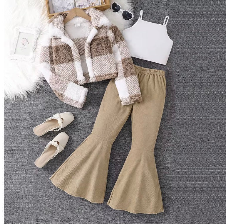 🤍 Chic Neutral 3-Piece Outfit Set 🤍