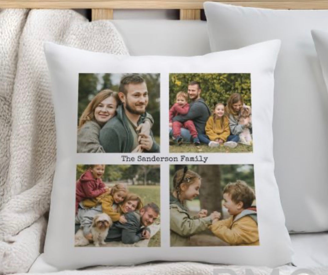 Personalised Mutli Photo Upload Cushion