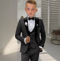 Velvet Collar Suit Set for Boys