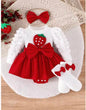 Baby Strawberry / Heart Bow Romper set
