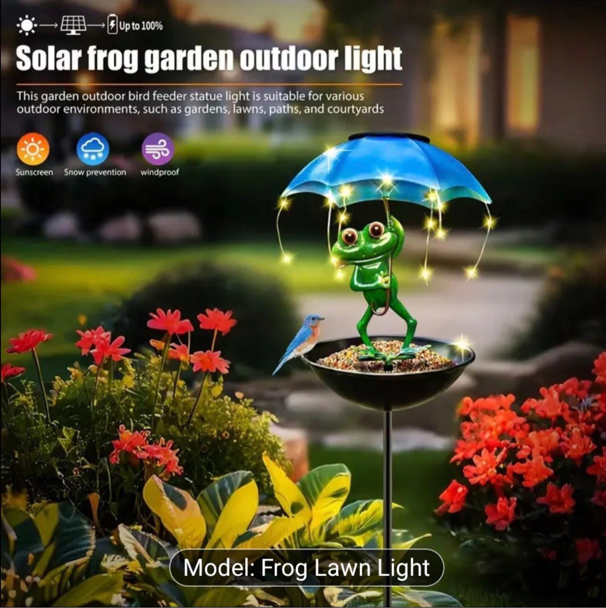 Adorable LED Frog Lawn Light – A Magical Touch for Your Garden!