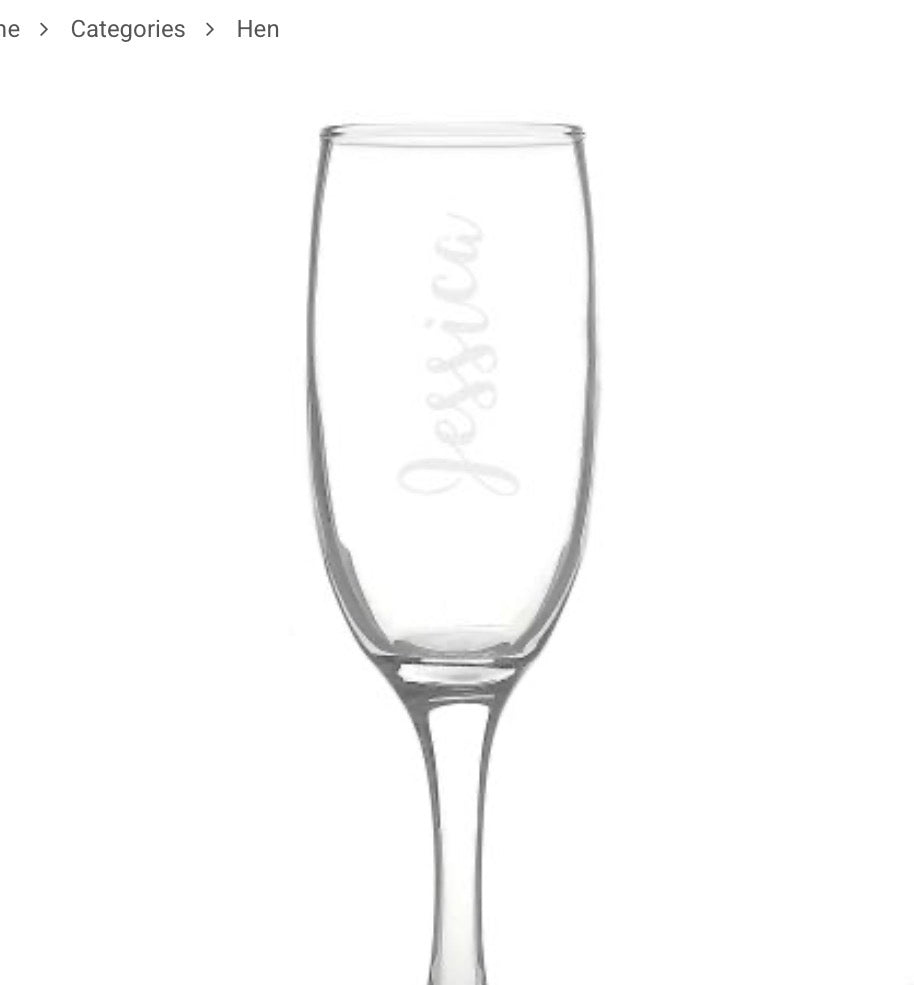 Personalised Name Only Engraved Flute