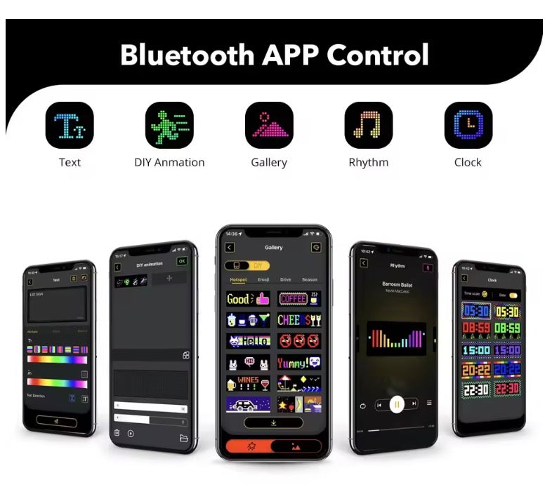 Programmable LED Bluetooth Sign