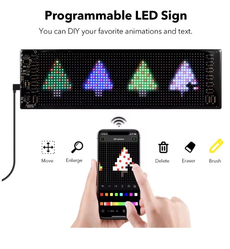 Programmable LED Bluetooth Sign