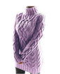 Chunky Cable Knit Roll Neck Jumper Dress