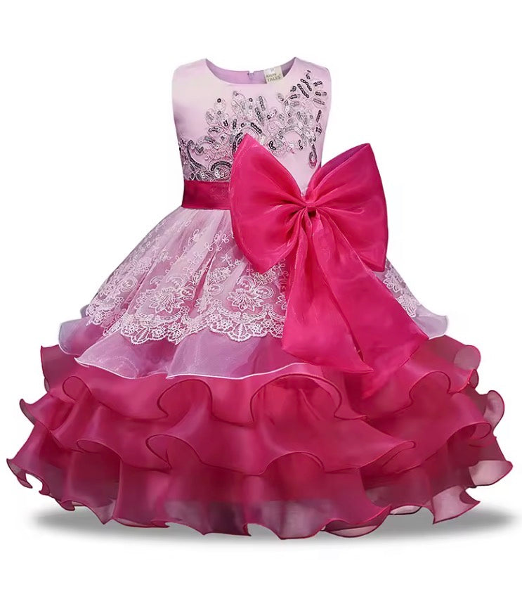Flower Girl Wedding Dress Sleeveless Pleated