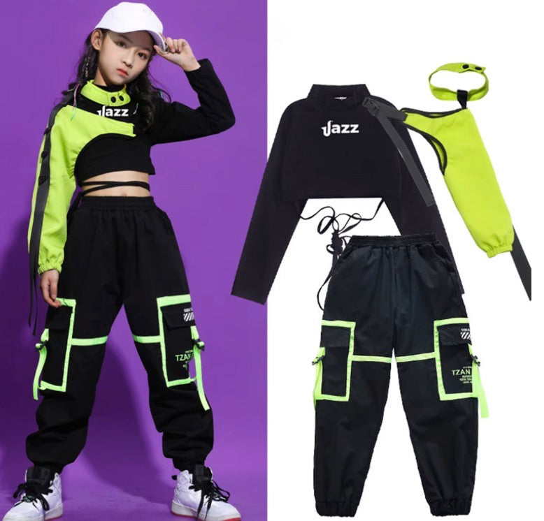Girls Urban Jazz 3 Piece Dance Set