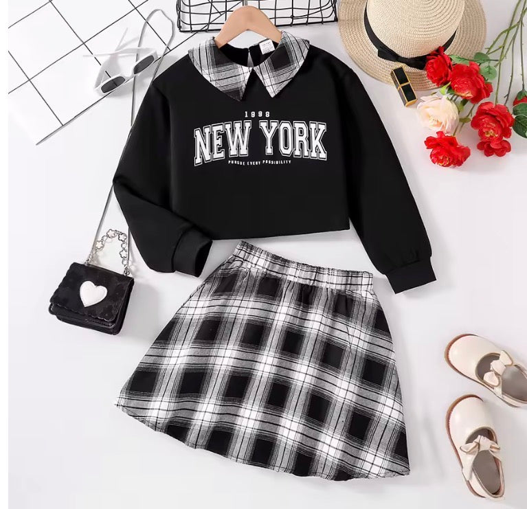 2 Piece New York Slogan Outfit