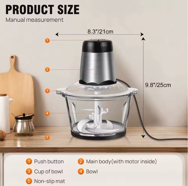 2L Electric Food Chopper