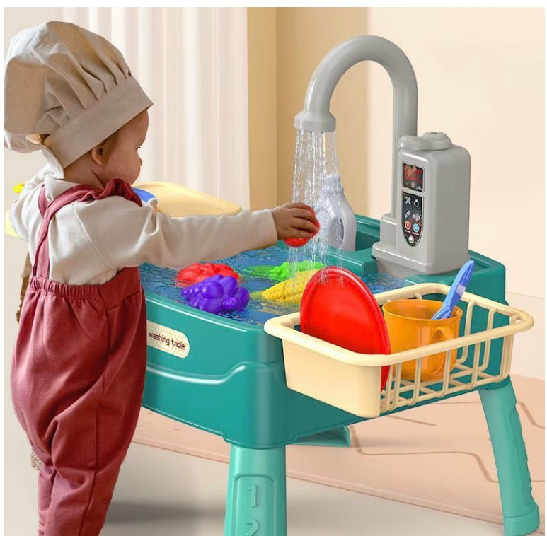 Play Sink with Running Water Kitchen Sink