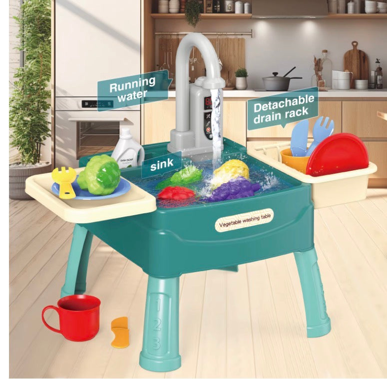 Play Sink with Running Water Kitchen Sink
