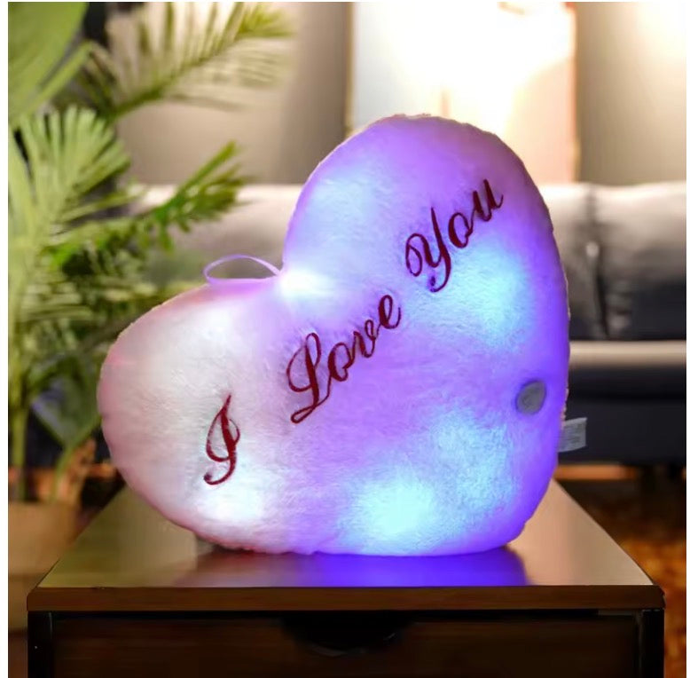 I Love you Heart LED Cushion