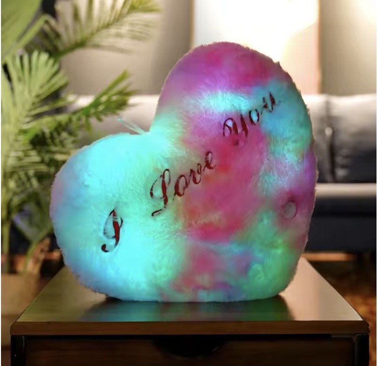 I Love you Heart LED Cushion