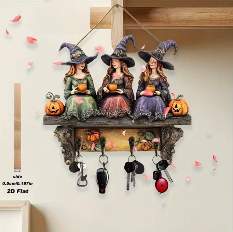 Witch Wall Key Holder