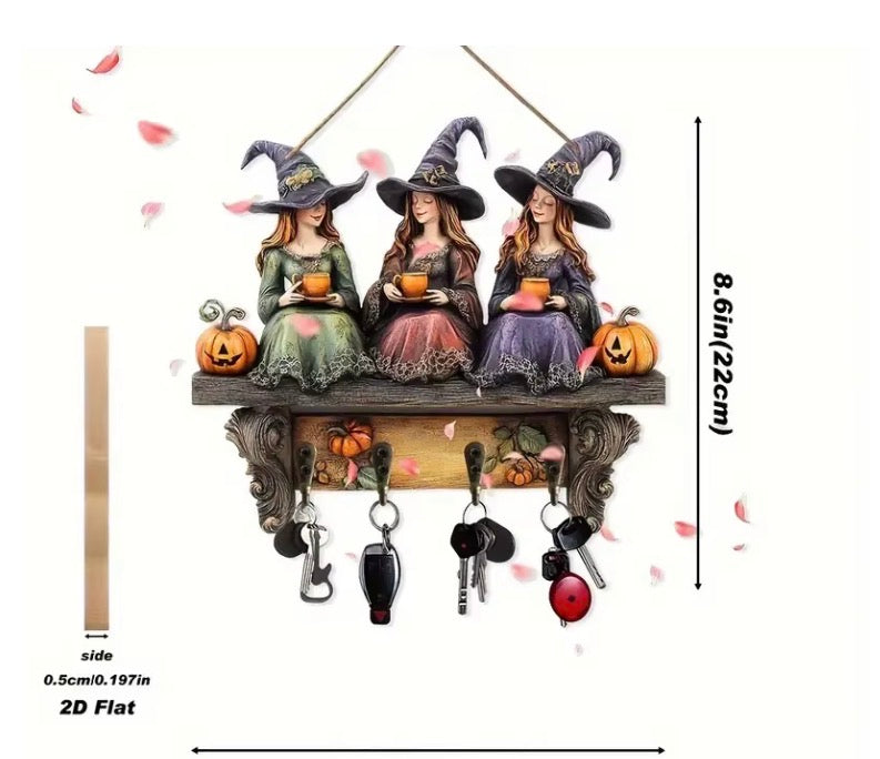 Witch Wall Key Holder