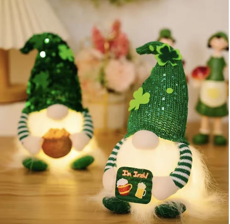St Patrick’s Day Light-up Gnome Decorations