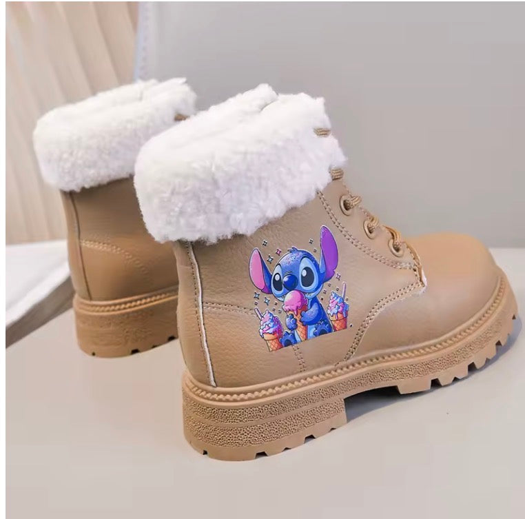 Adorable Kids Fur-Lined Winter Boots