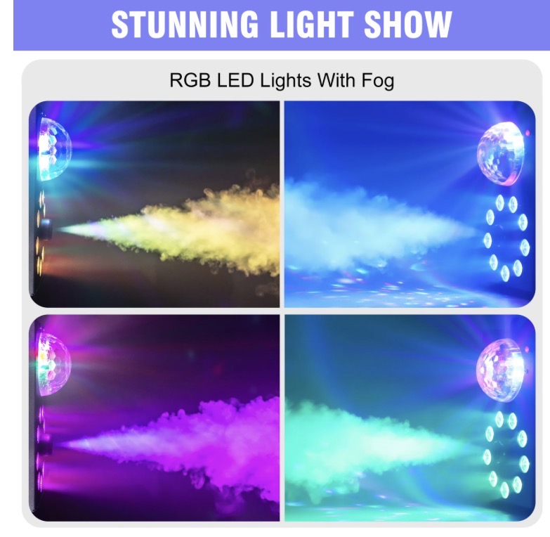 LED Disco Light & Smoke Machine