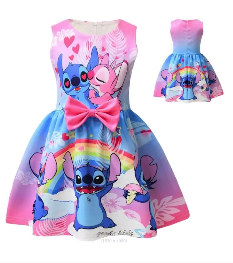 Girls Stitch Inspired Bow Dress