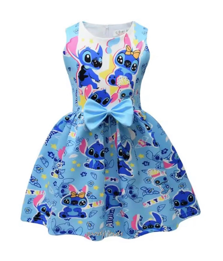 Girls Stitch Inspired Bow Dress