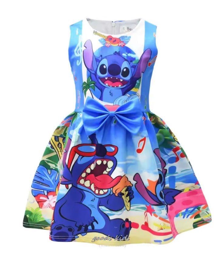 Girls Stitch Inspired Bow Dress