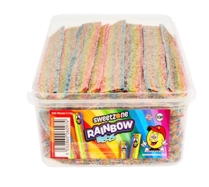 Rainbow Belts – 100 Piece Tub