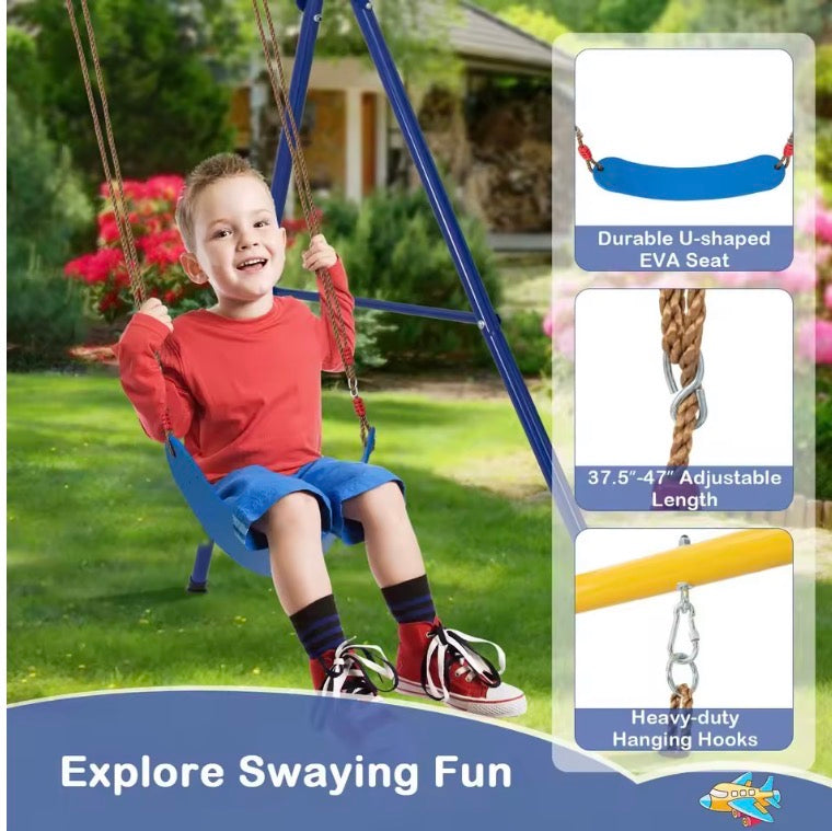 4-in-1 Kids Swing Set