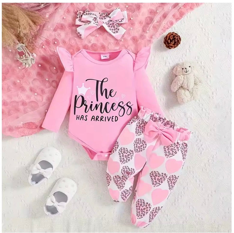 Newborn Baby Girl 3PCS Clothes Set