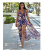 Women's Sleeveless Floral Print Maxi Dress