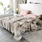 Luxurious Faux Rabbit Fur Bed Blanket