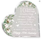 New Happy Anniversary Heart Plaque